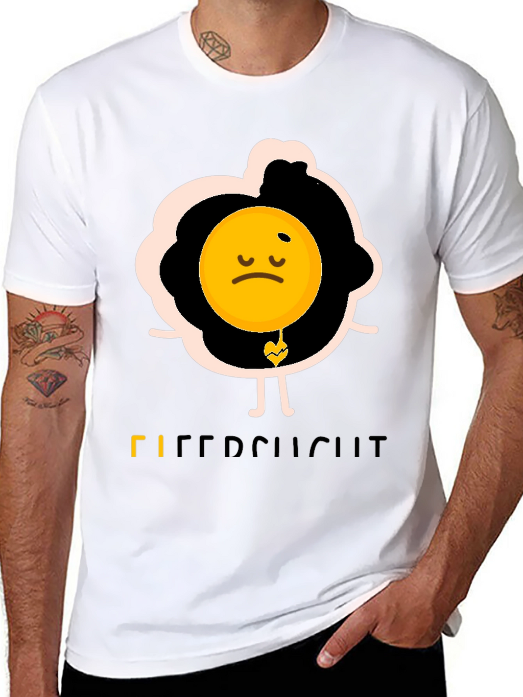 Sad Egg Graphic Tee - Funny Novelty T-Shirt