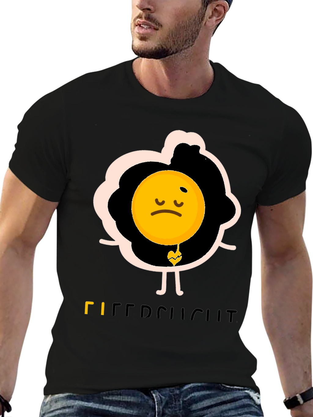 Sad Egg Graphic Tee - Funny Novelty T-Shirt