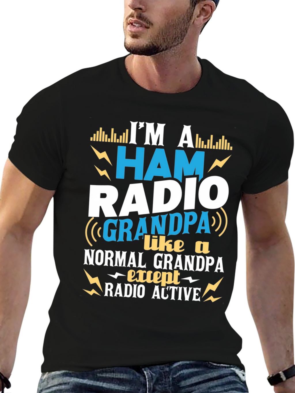 Ham Radio Grandpa T-Shirt - Radio Active Design