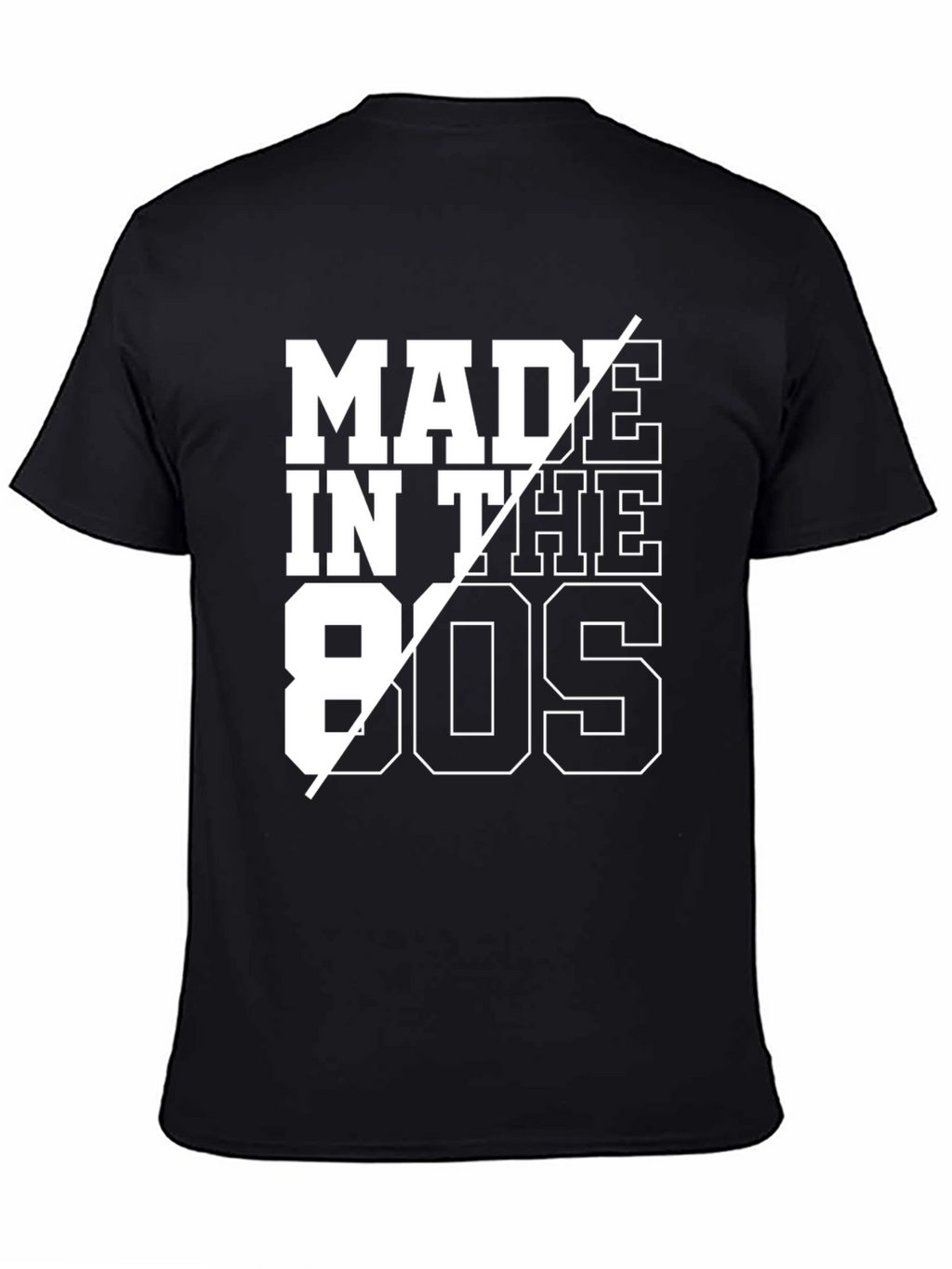 Retro Made in the 80s Graphic Tee - Black