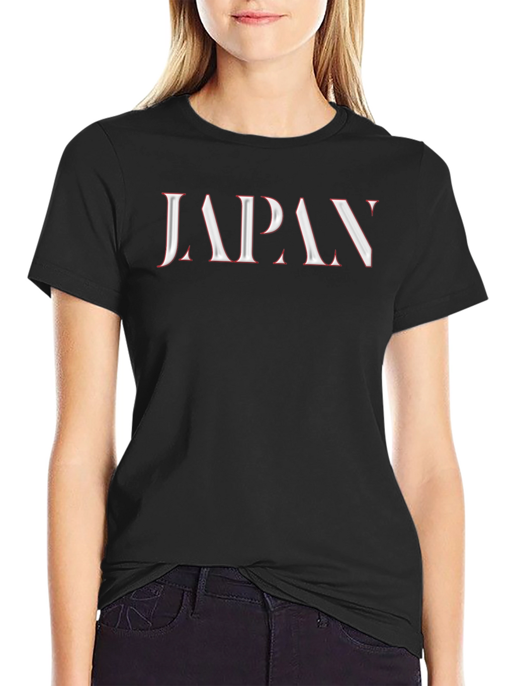 Japan Graphic Tee - Black Crew Neck