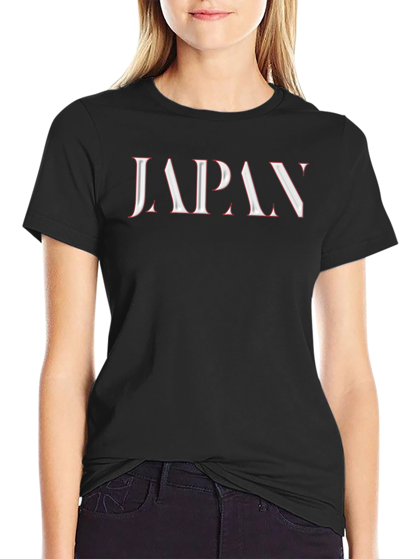 Japan Graphic Tee - Black Crew Neck