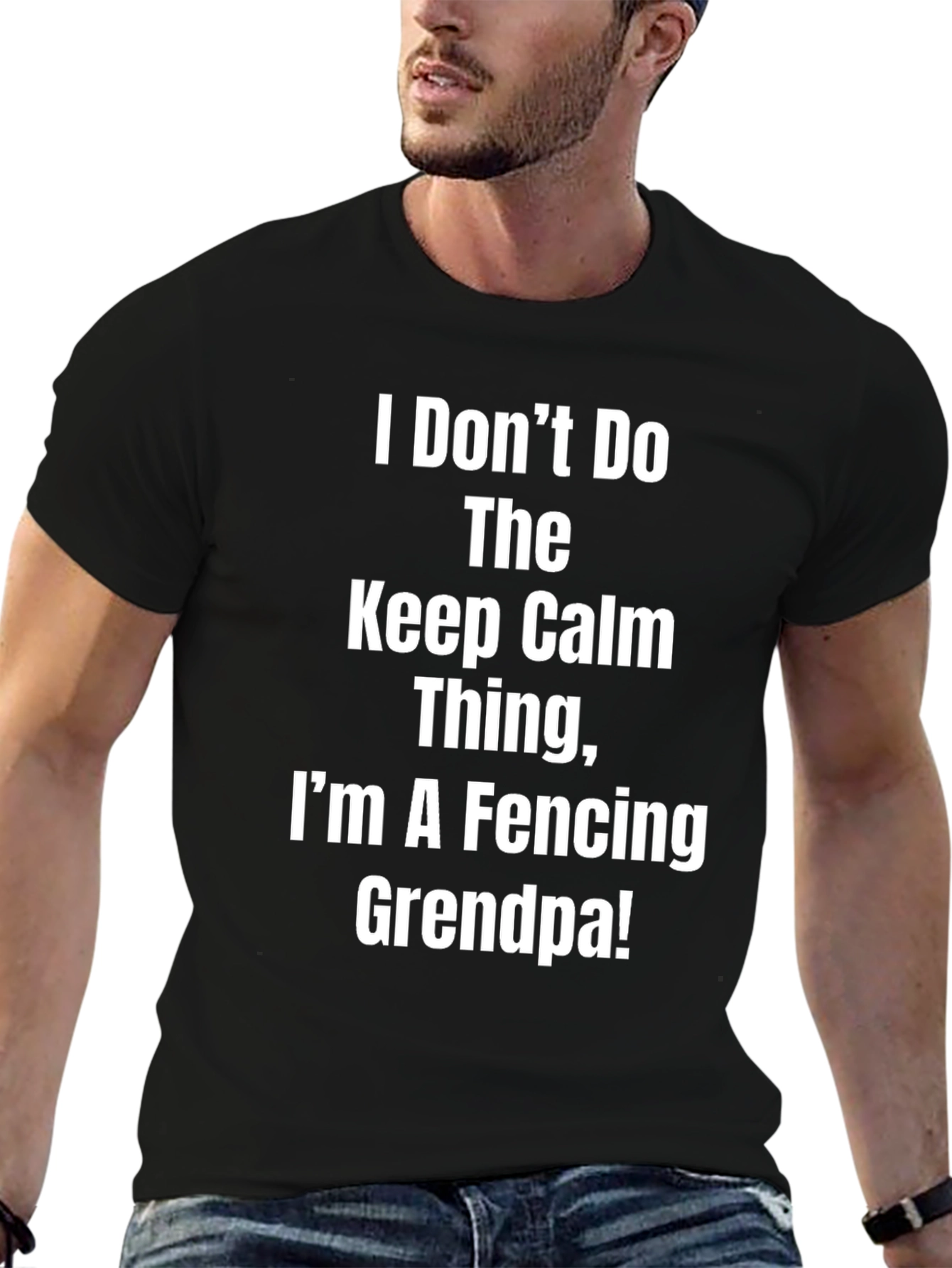 Fencing Grandpa T-Shirt - Humorous Novelty Tee