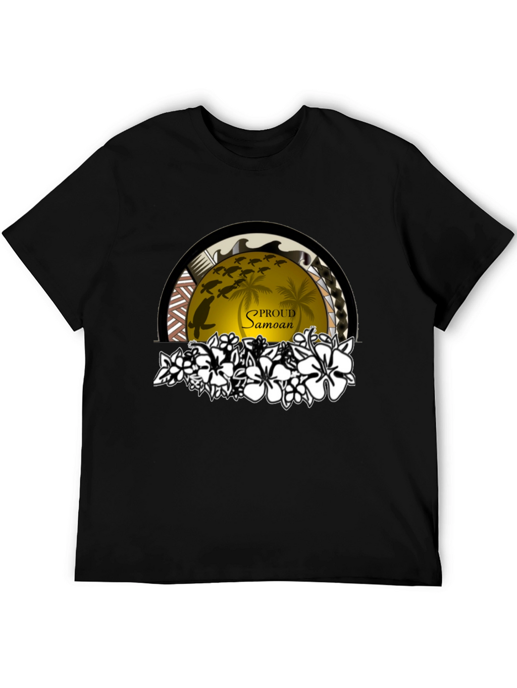 Proud Samoan Turtle Palm T-Shirt