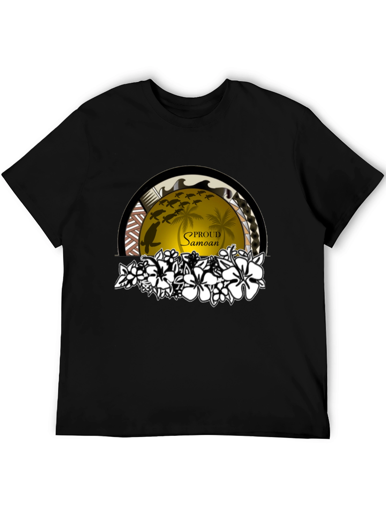 Proud Samoan Turtle Palm T-Shirt