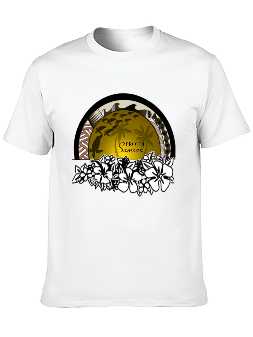 Proud Samoan Turtle Palm T-Shirt
