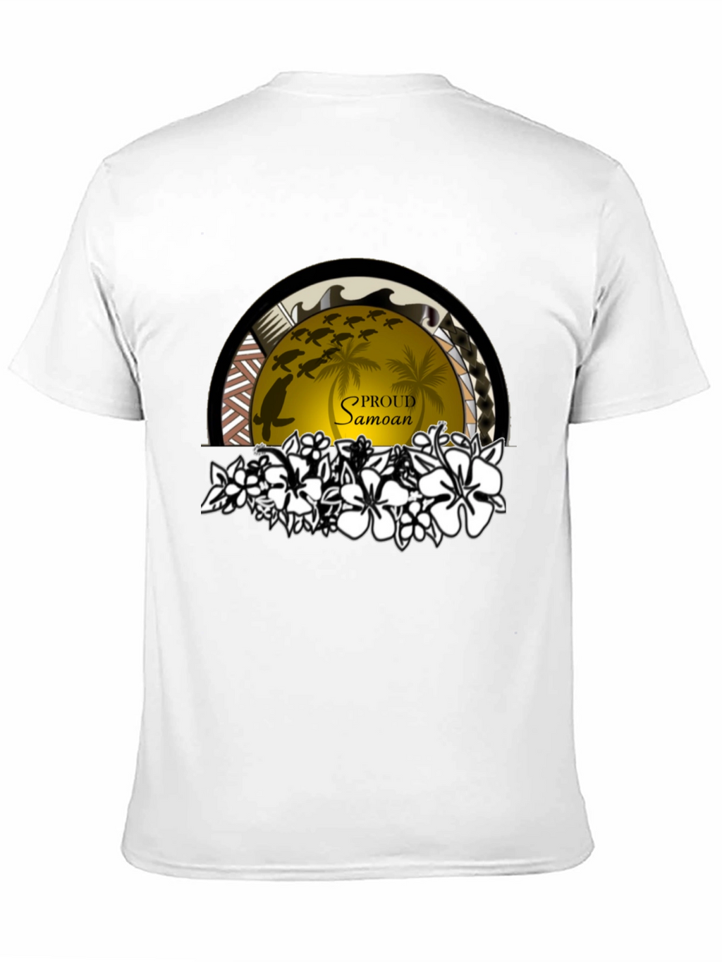 Proud Samoan Turtle Palm T-Shirt