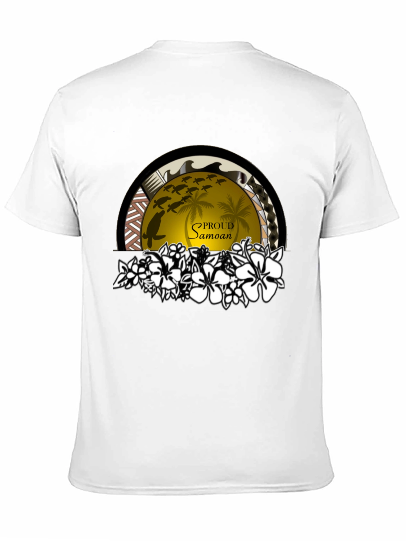 Proud Samoan Turtle Palm T-Shirt