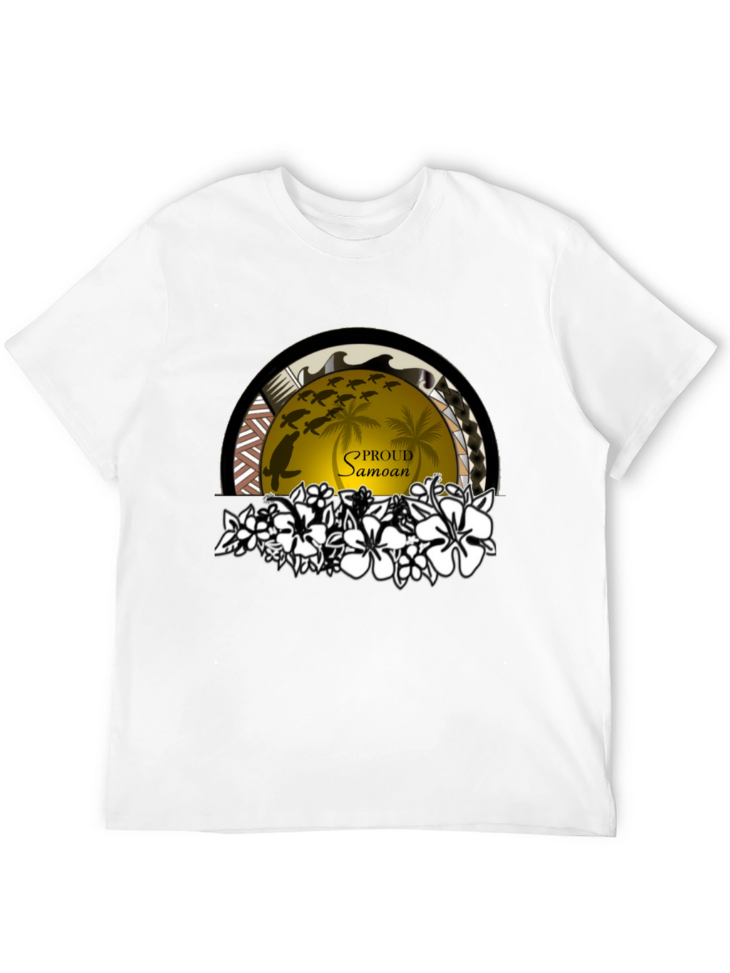 Proud Samoan Turtle Palm T-Shirt