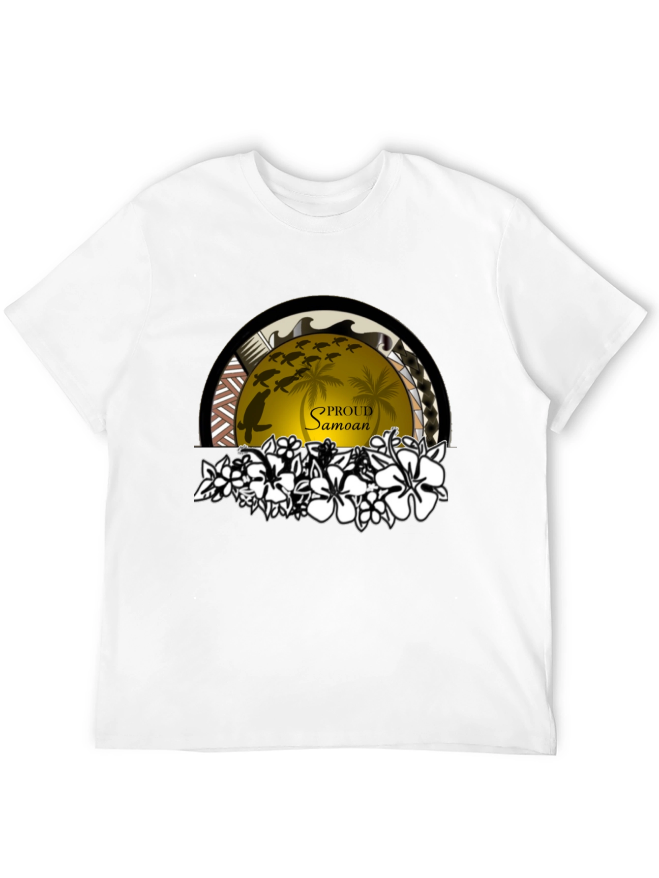 Proud Samoan Turtle Palm T-Shirt
