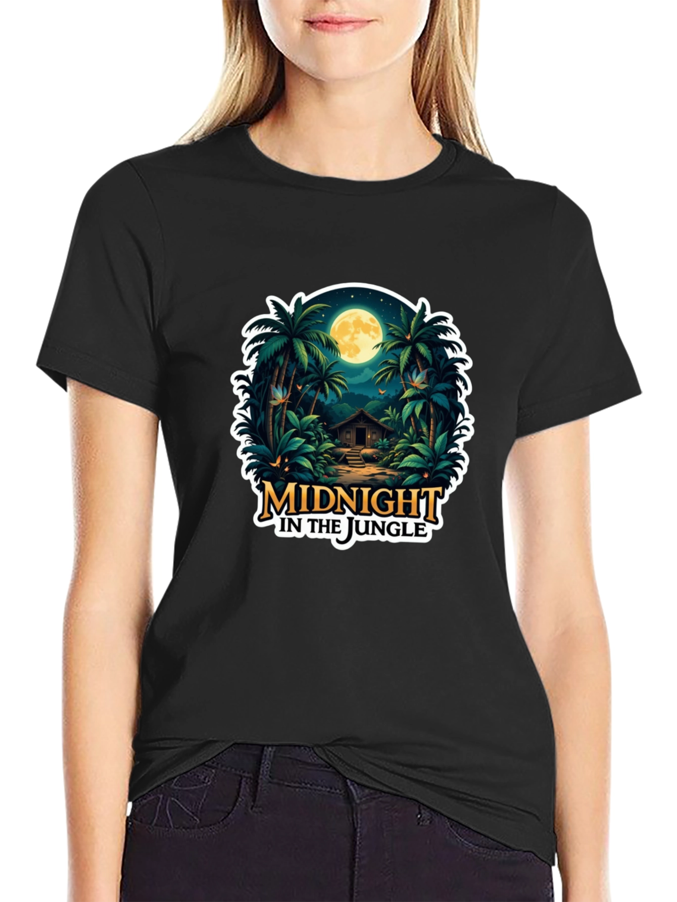 Midnight Jungle Graphic T-Shirt