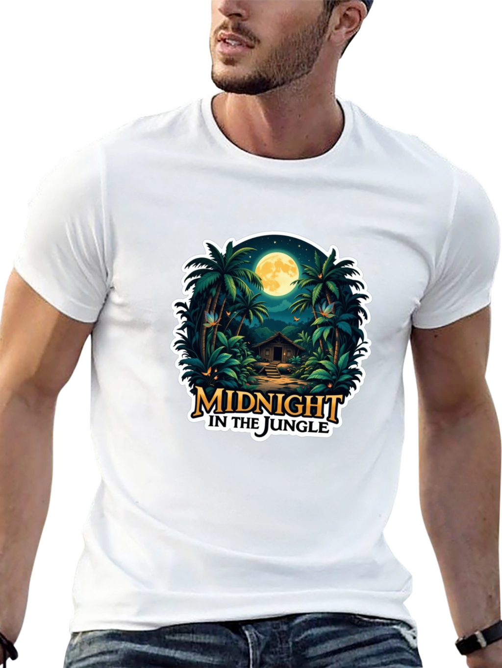 Midnight Jungle Graphic T-Shirt