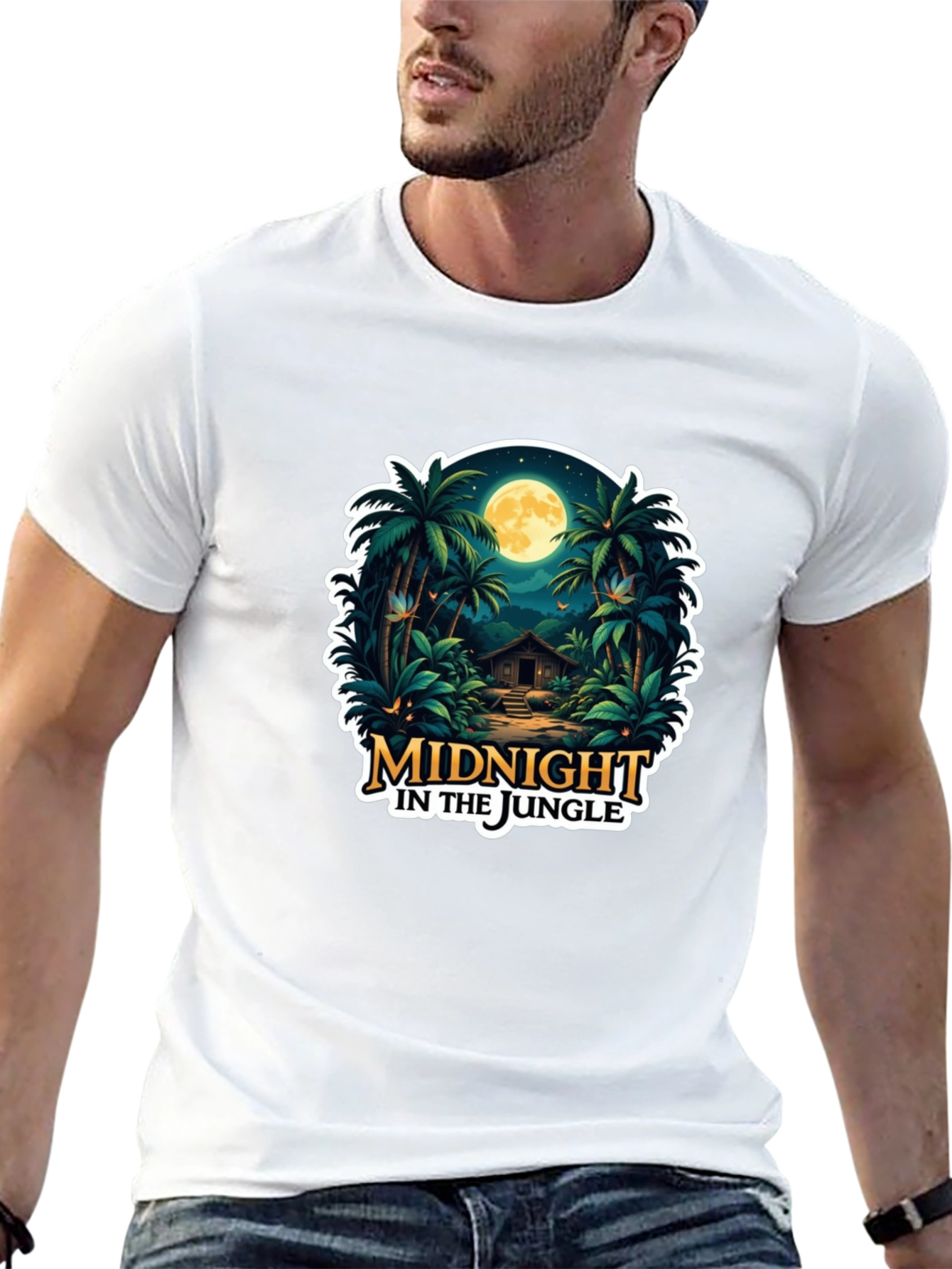 Midnight Jungle Graphic T-Shirt