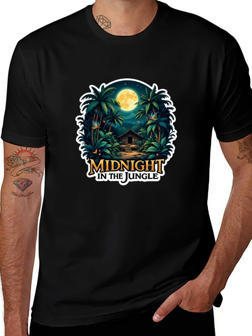 Midnight Jungle Graphic T-Shirt