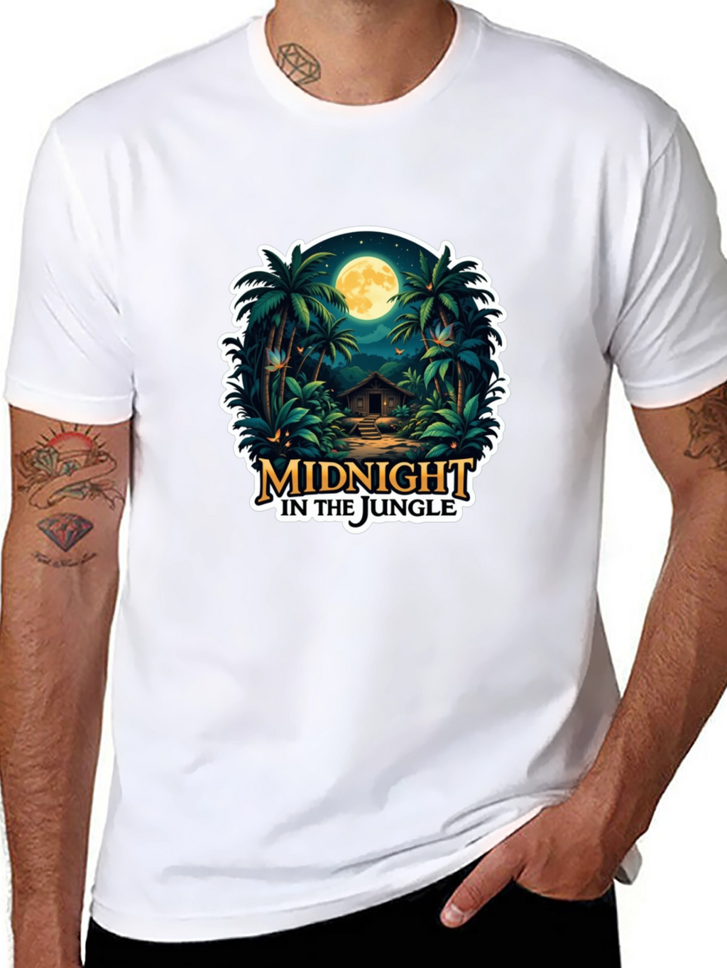 Midnight Jungle Graphic T-Shirt