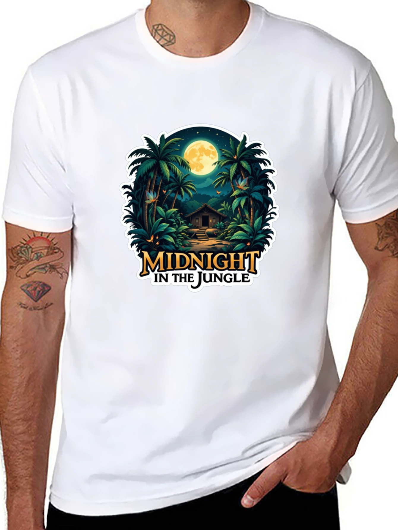 Midnight Jungle Graphic T-Shirt
