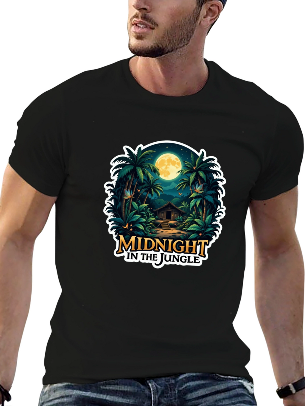 Midnight Jungle Graphic T-Shirt