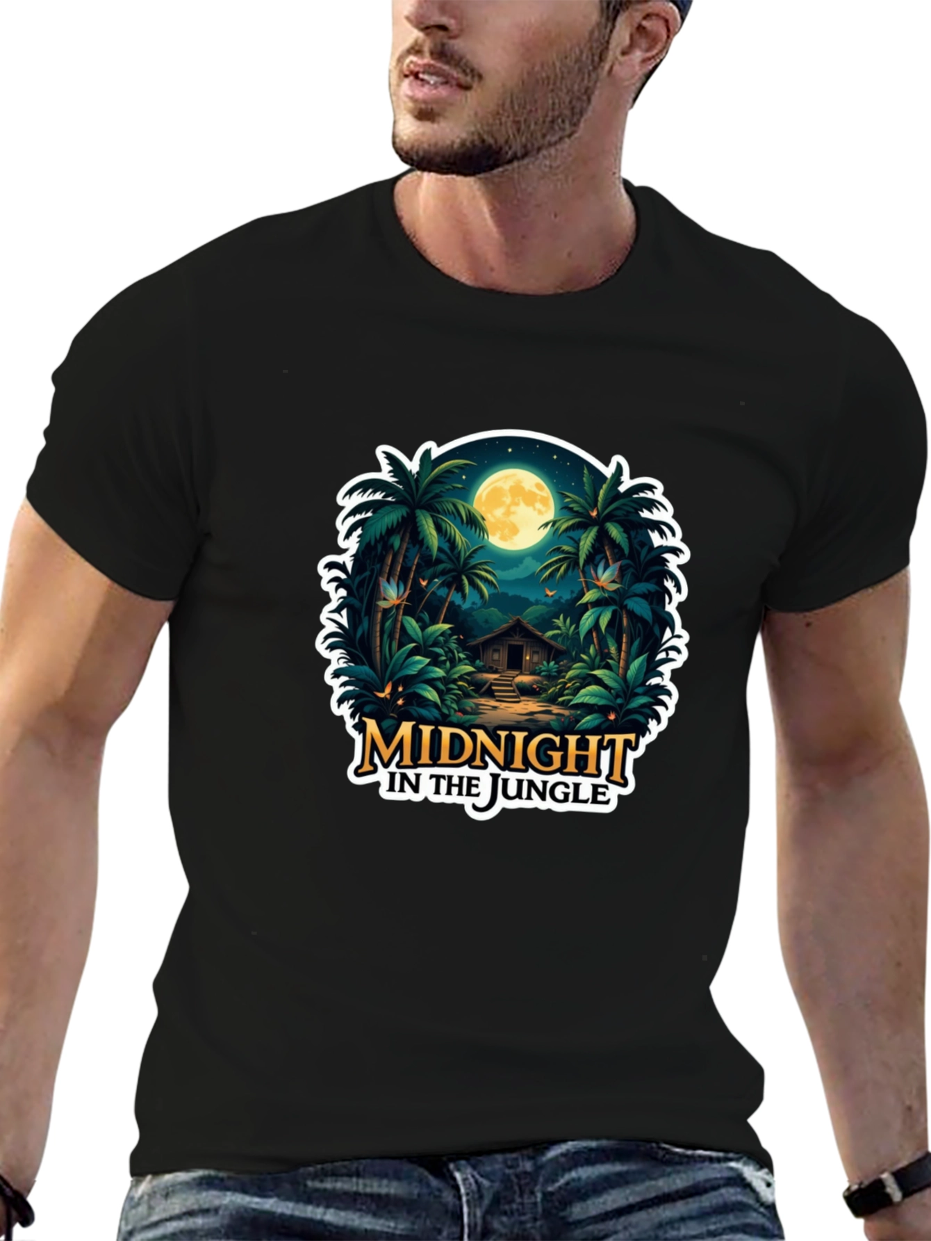 Midnight Jungle Graphic T-Shirt