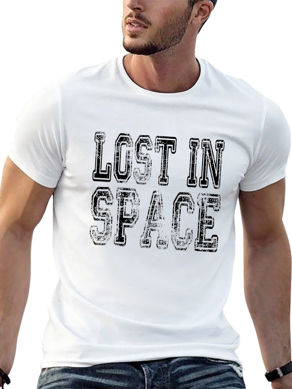 Lost In Space Black Graphic T-Shirt