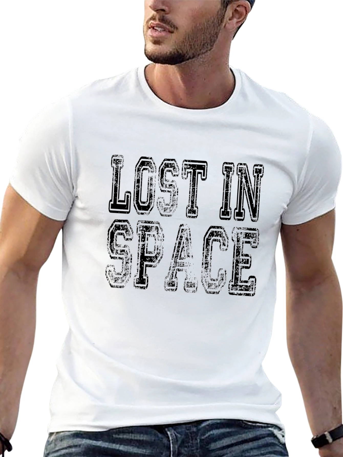 Lost In Space Black Graphic T-Shirt