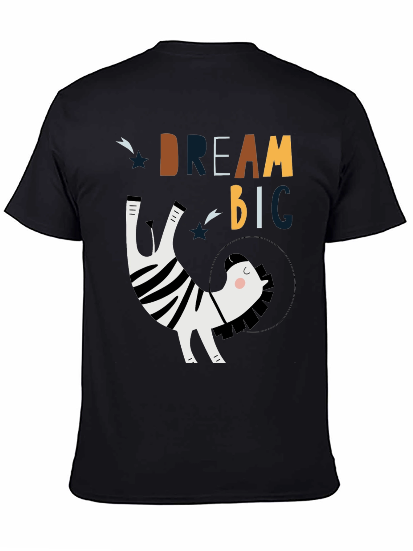 Dream Big Zebra Astronaut Graphic Tee