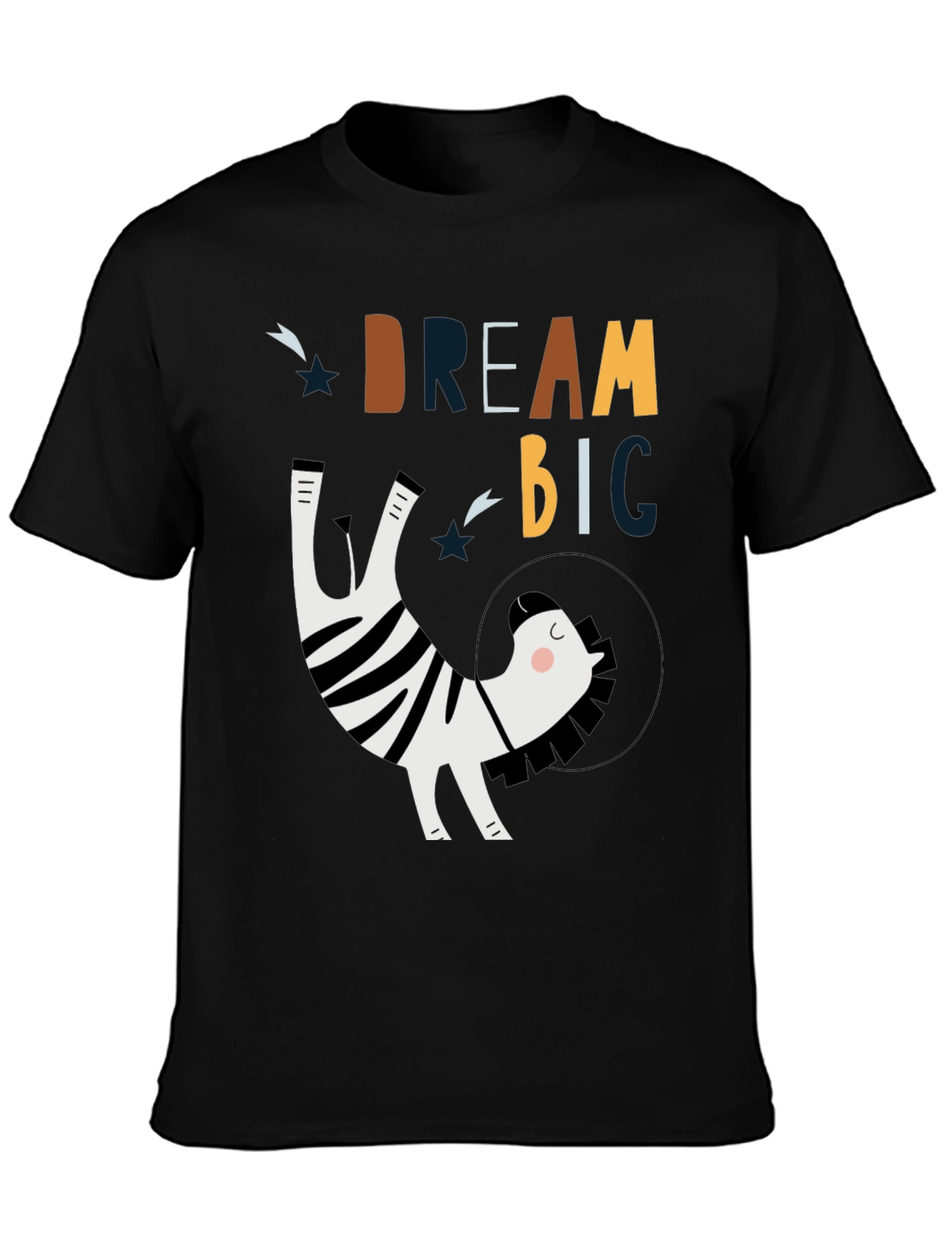 Dream Big Zebra Astronaut Graphic Tee