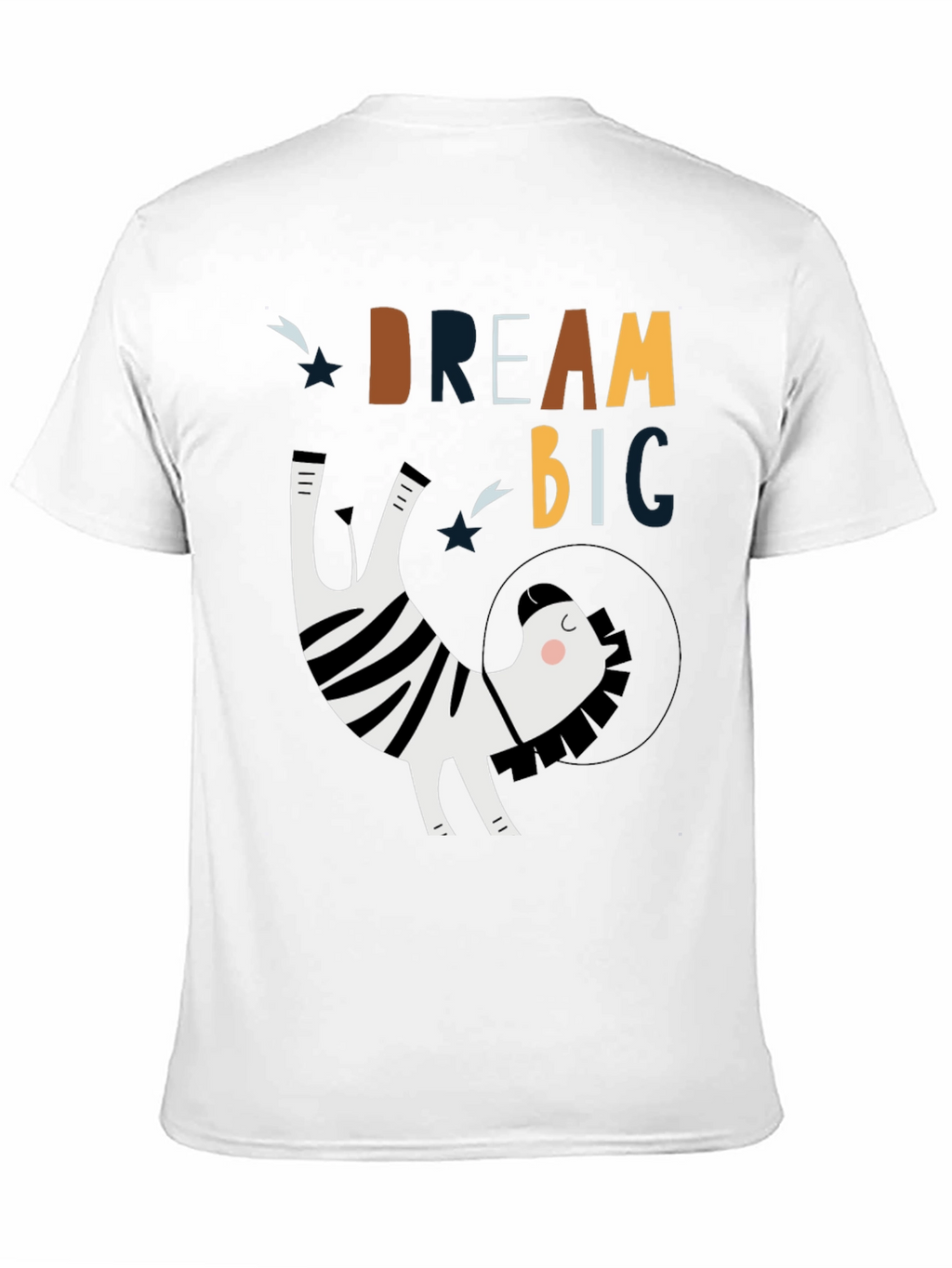 Dream Big Zebra Astronaut Graphic Tee
