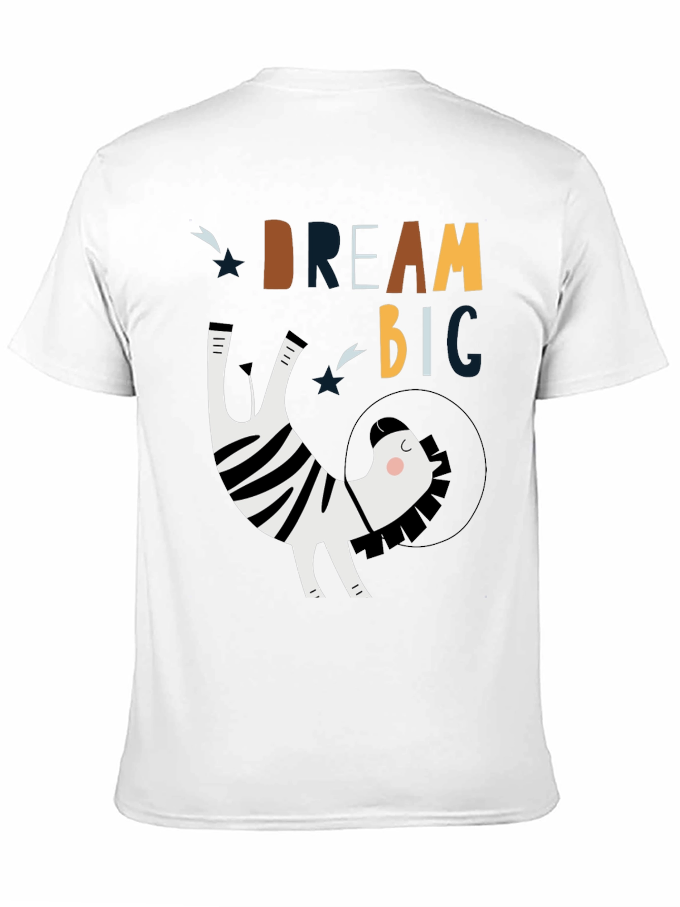Dream Big Zebra Astronaut Graphic Tee