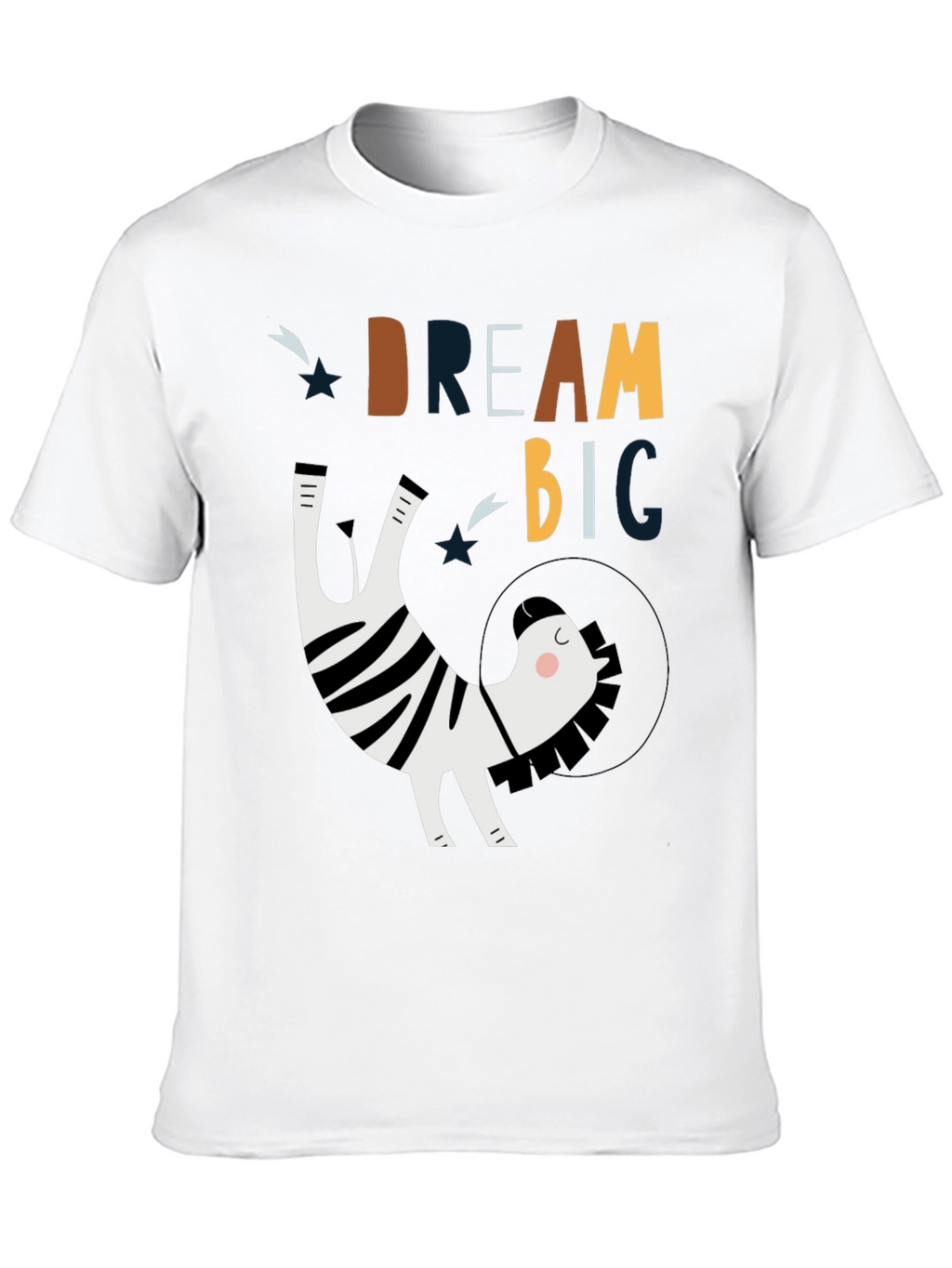 Dream Big Zebra Astronaut Graphic Tee