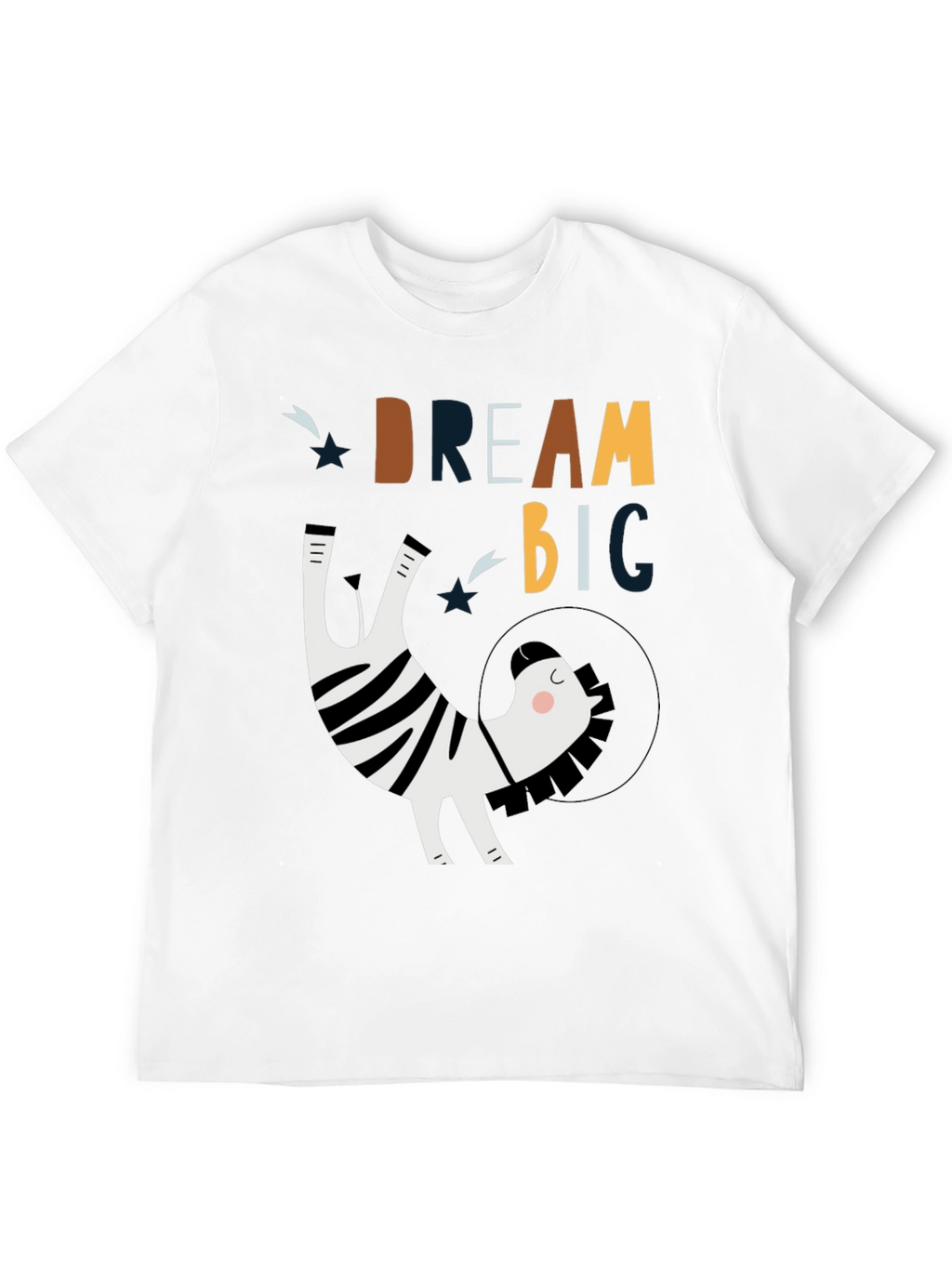 Dream Big Zebra Astronaut Graphic Tee