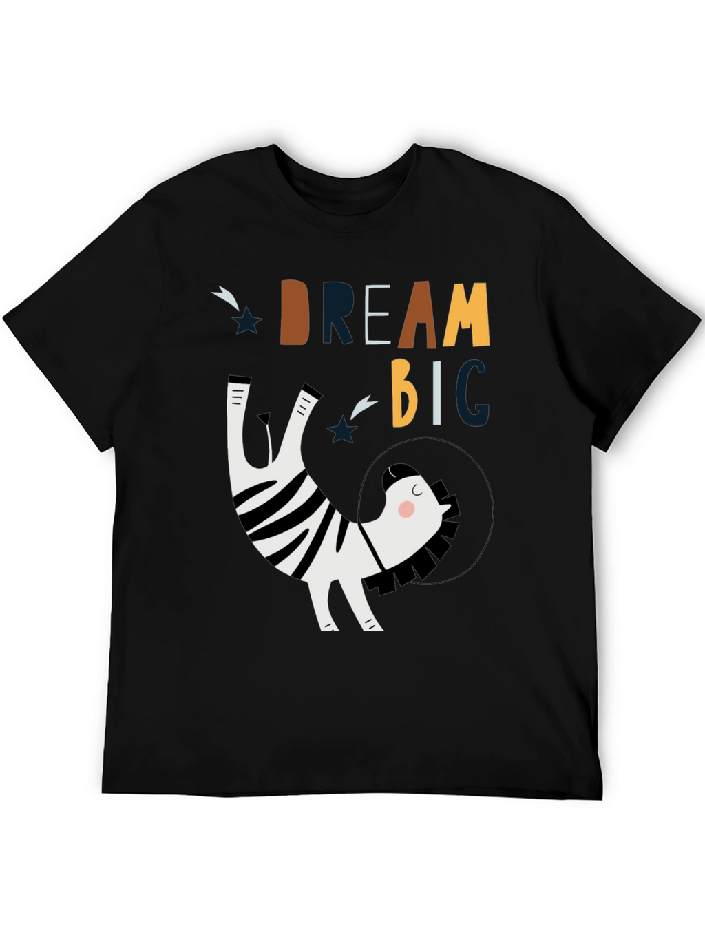 Dream Big Zebra Astronaut Graphic Tee