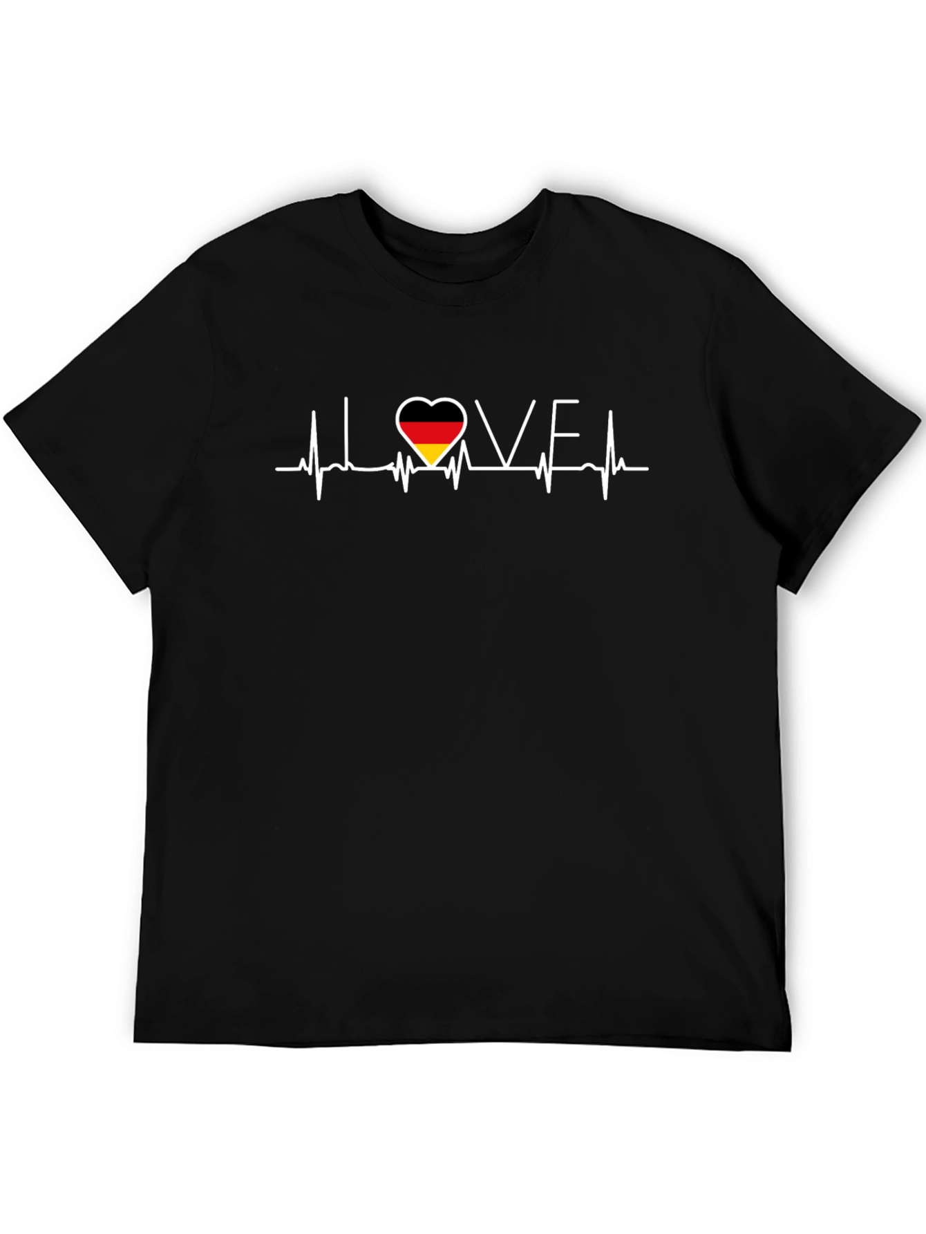 Germany Heartbeat Flag T-Shirt - Love Germany Tee