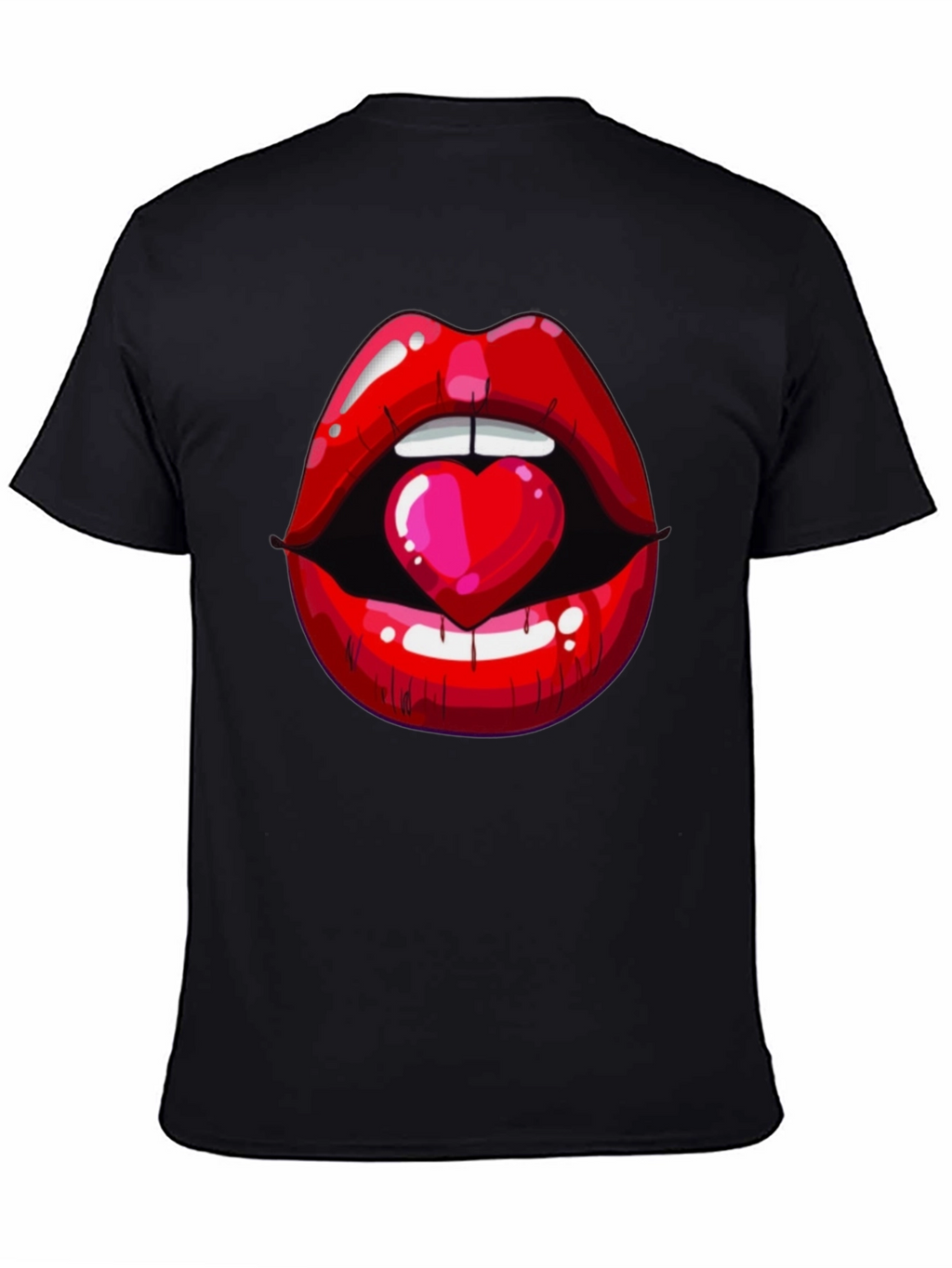 Lips and Heart Graphic Tee
