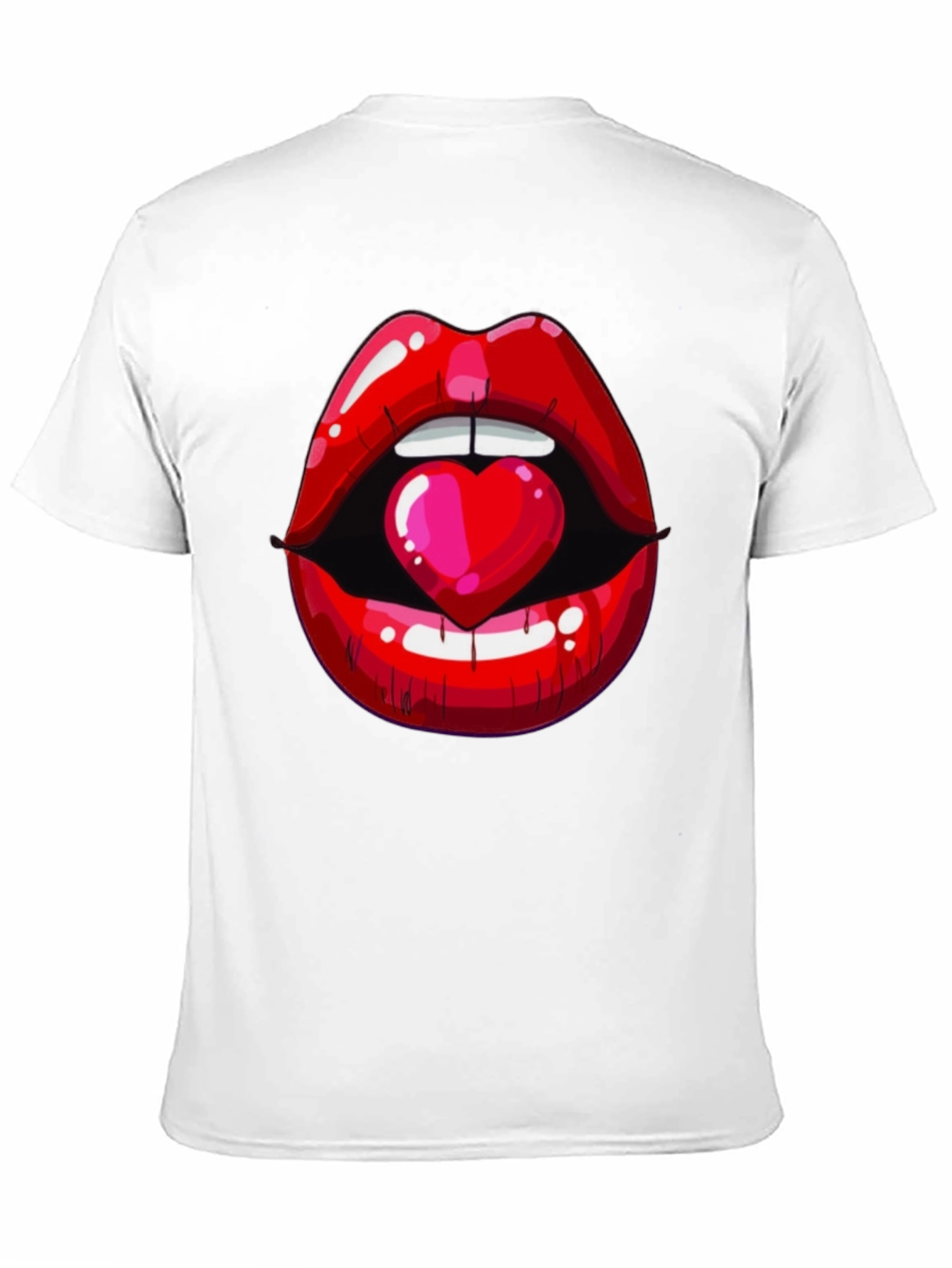 Lips and Heart Graphic Tee