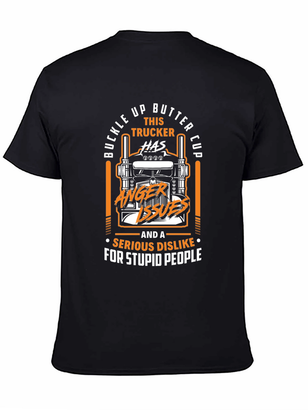Buckle Up Trucker Humor Graphic T-Shirt