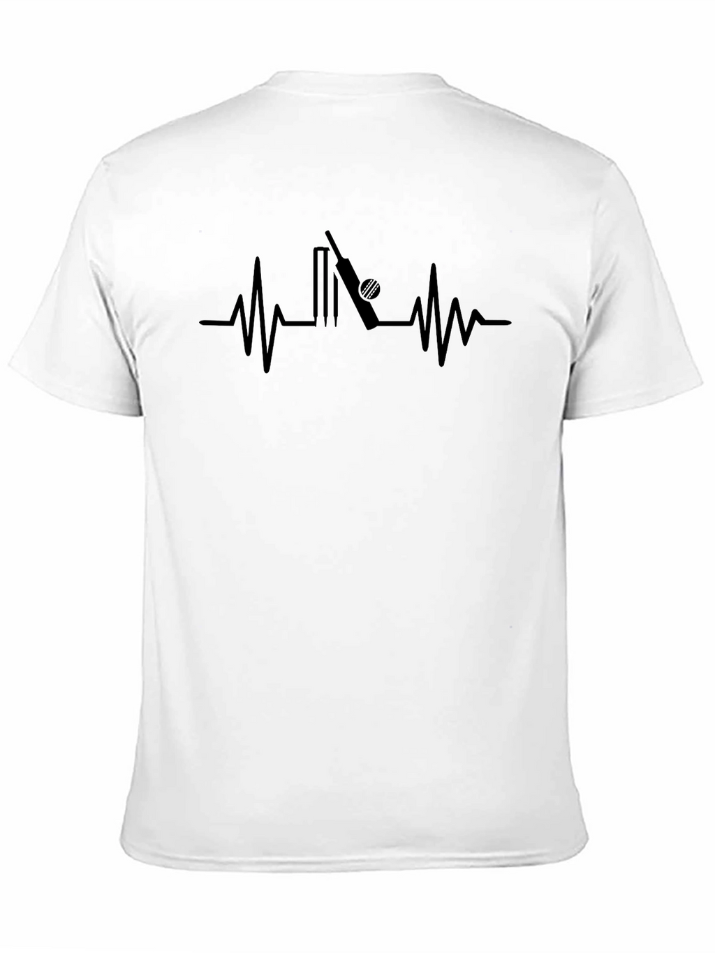 Cricket Heartbeat T-Shirt - Passionate Player Tee