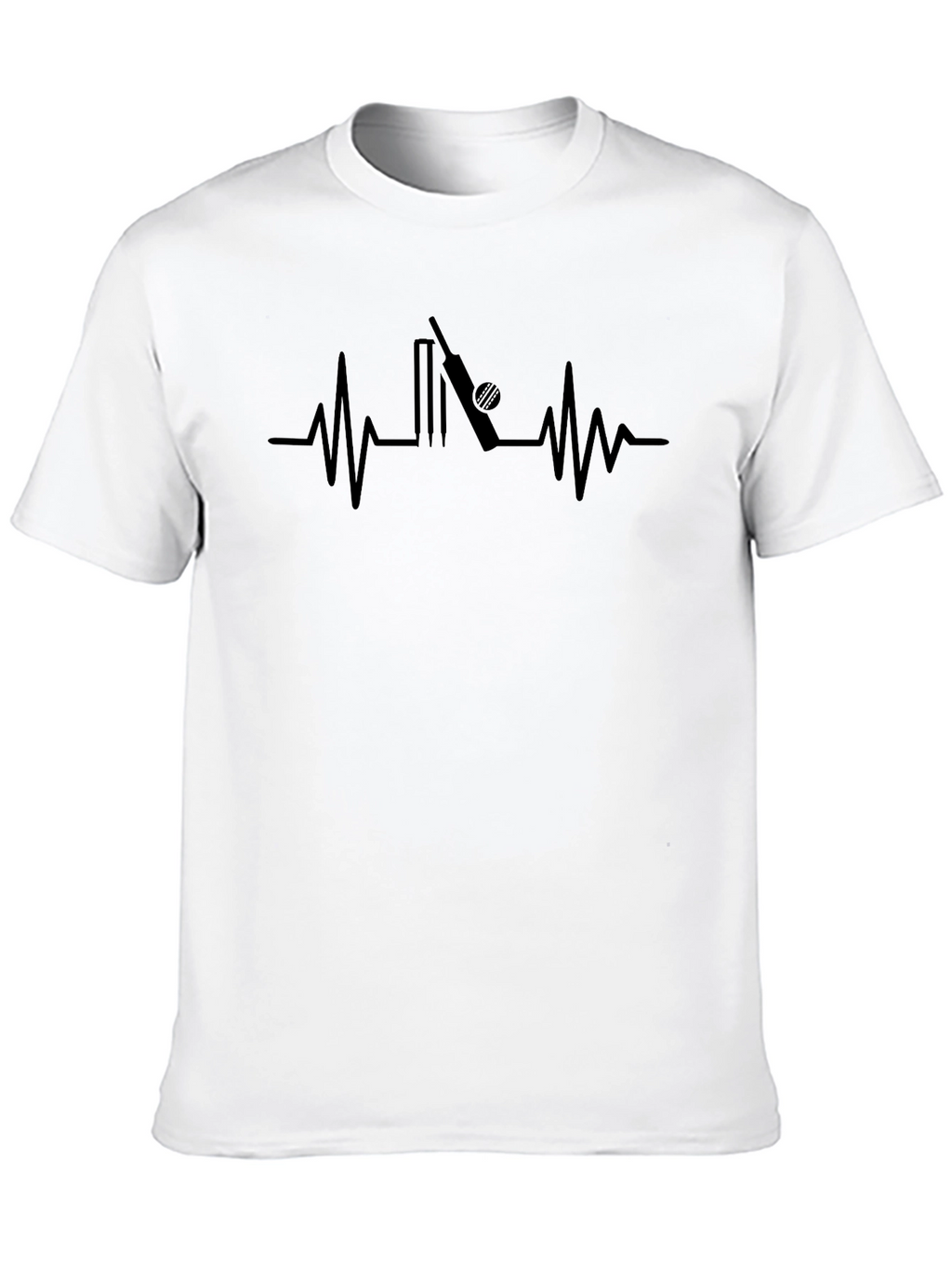 Cricket Heartbeat T-Shirt - Passionate Player Tee