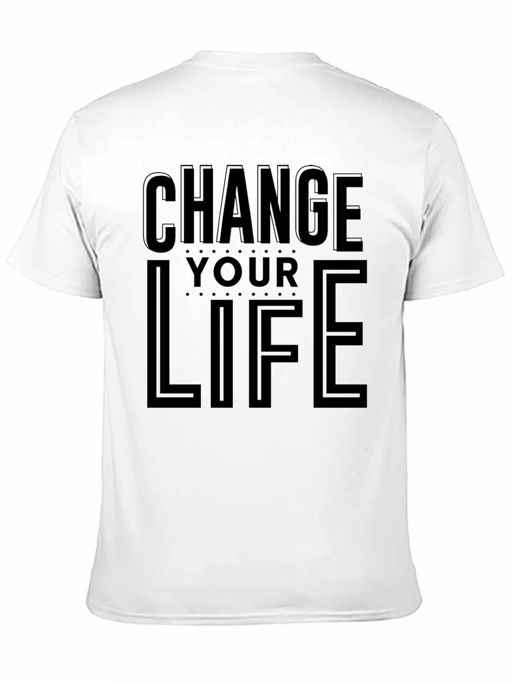 Change Your Life Black Graphic Tee Shirt