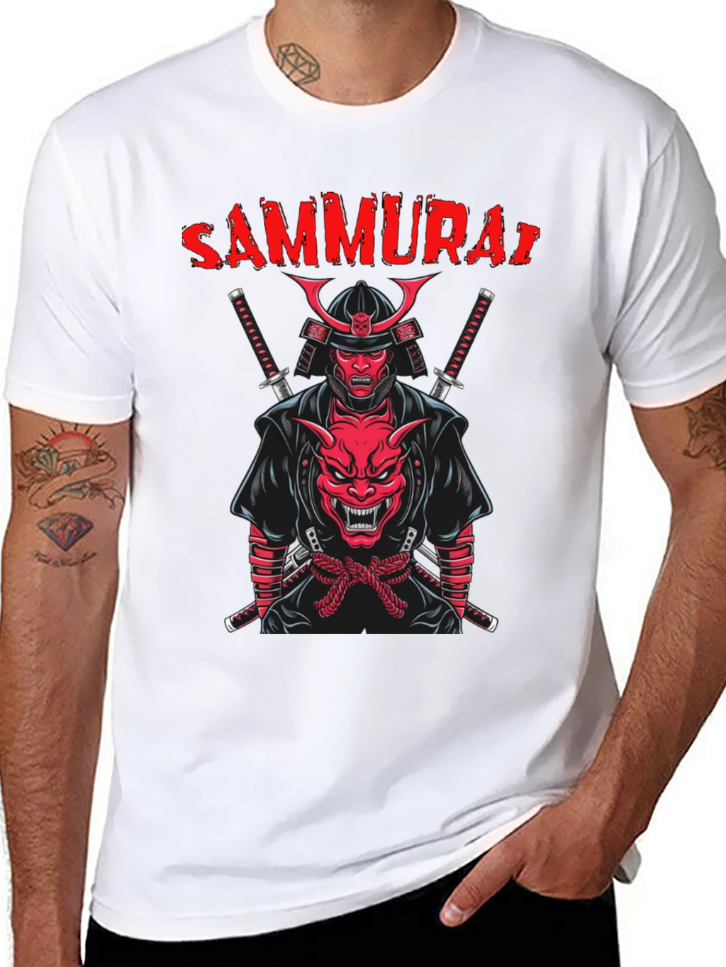 Samurai Graphic T-Shirt: Bold Streetwear