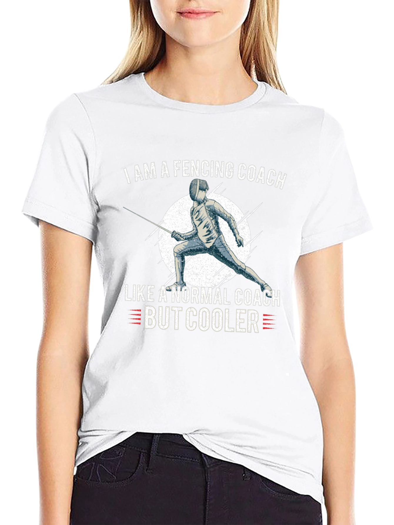 Fencing Coach Graphic Tee - Cool & Stylish
