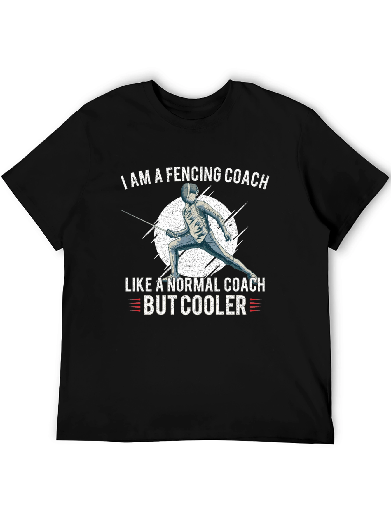 Fencing Coach Graphic Tee - Cool & Stylish