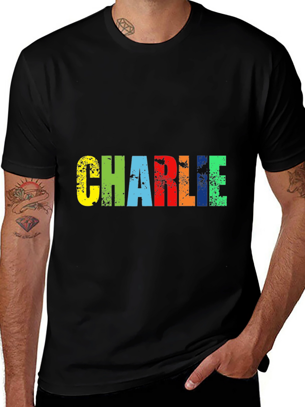 Charlie Colorful Graphic T-Shirt