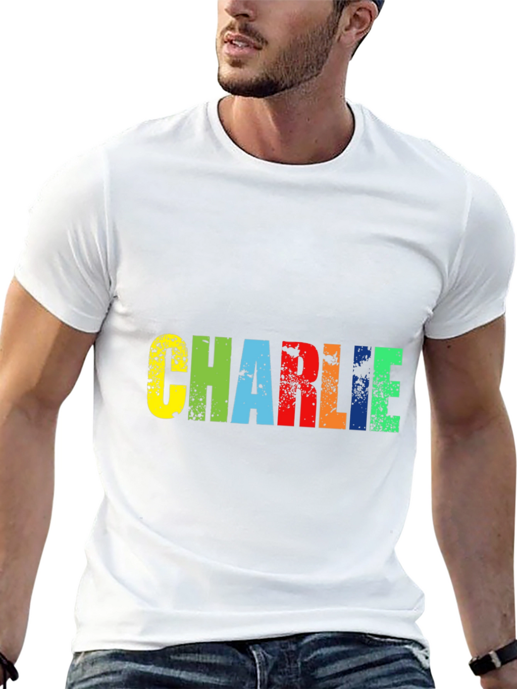 Charlie Colorful Graphic T-Shirt