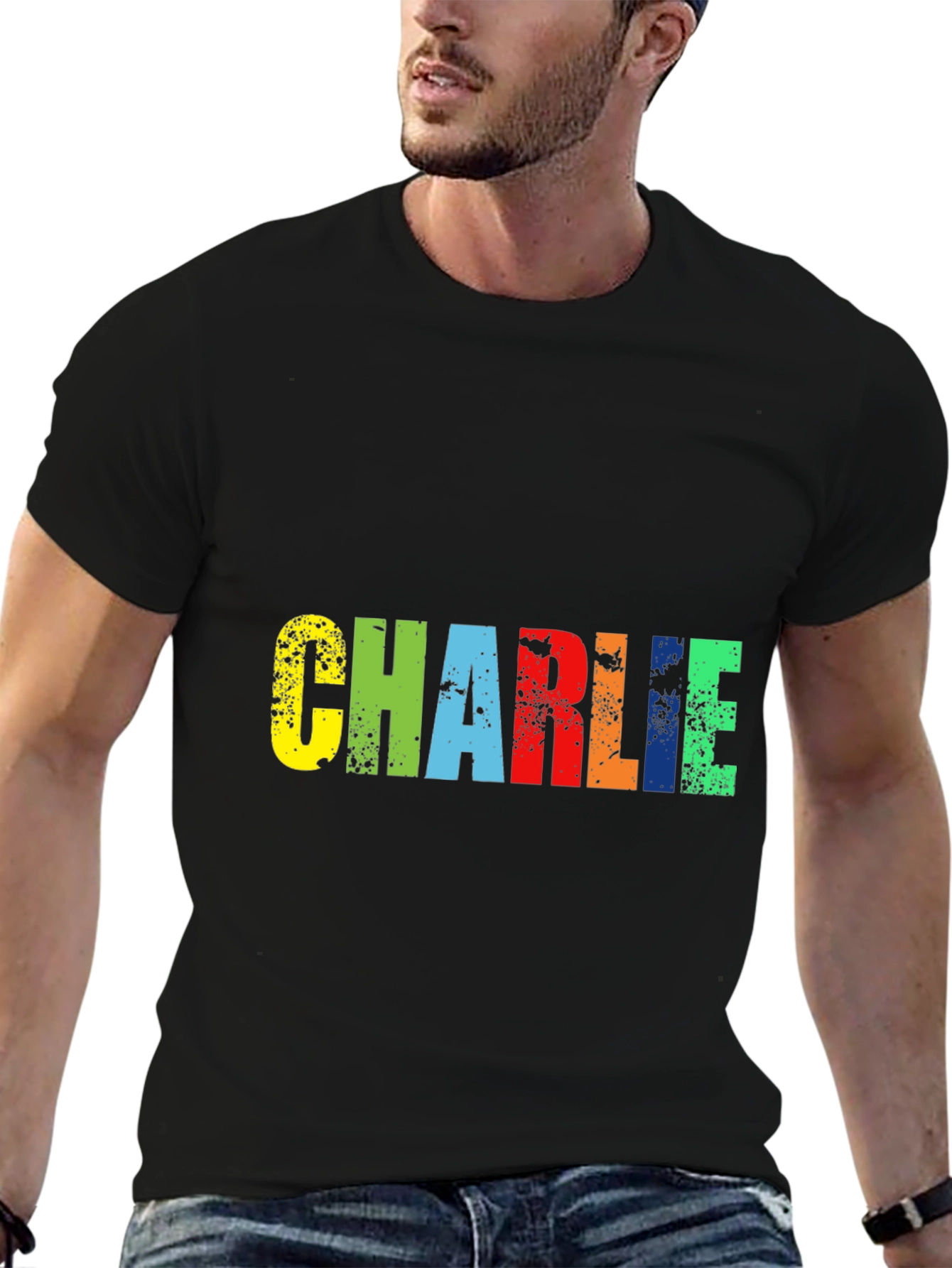 Charlie Colorful Graphic T-Shirt