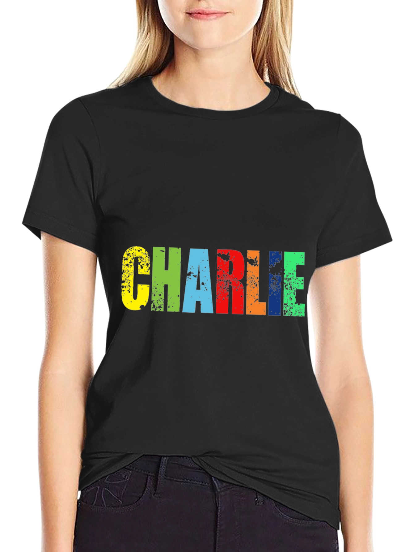 Charlie Colorful Graphic T-Shirt