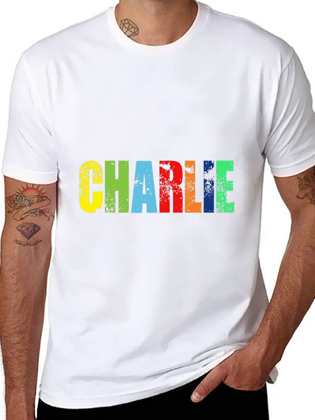 Charlie Colorful Graphic T-Shirt