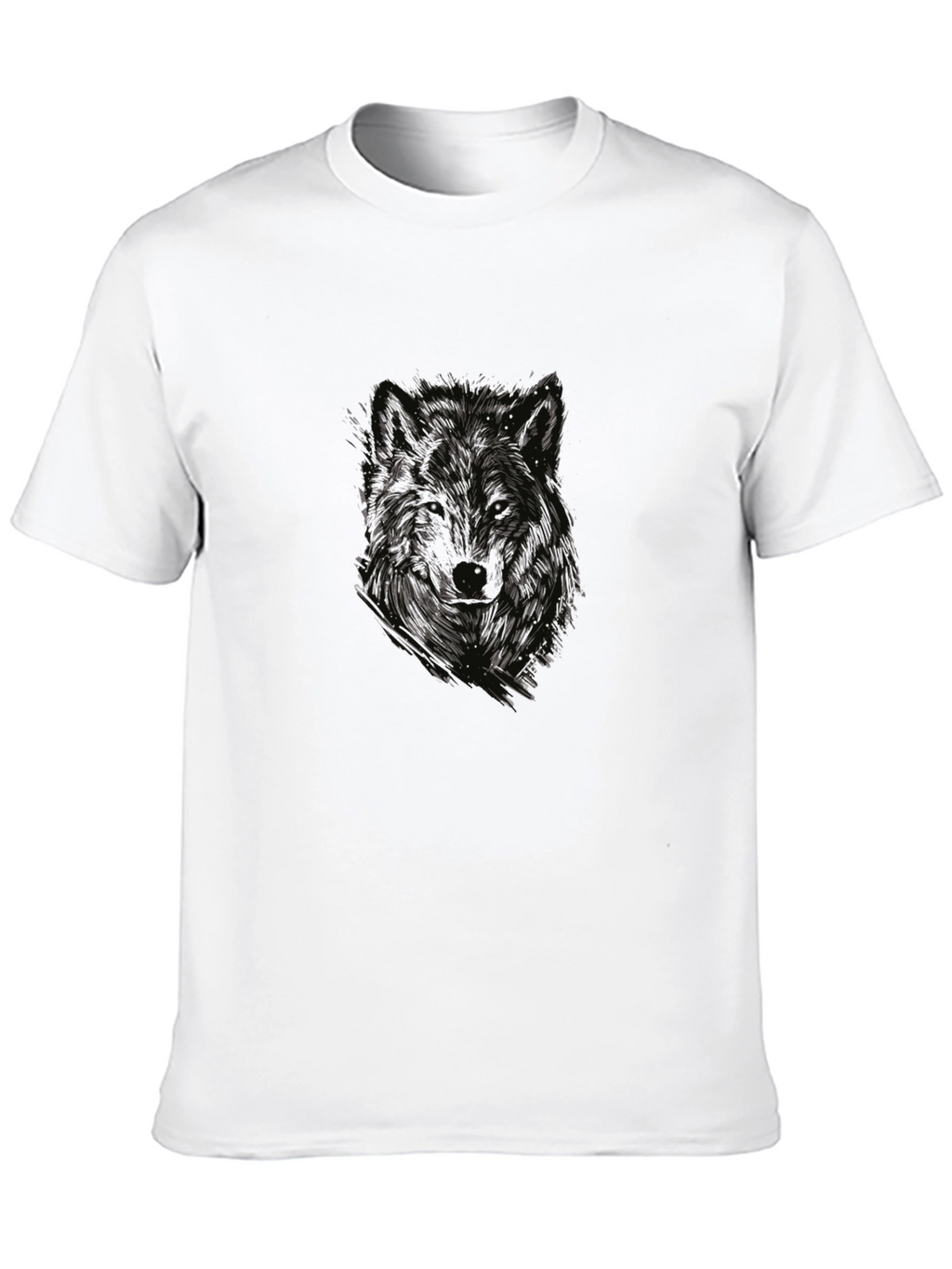 Wolf Graphic Tee - Mens Black T-Shirt