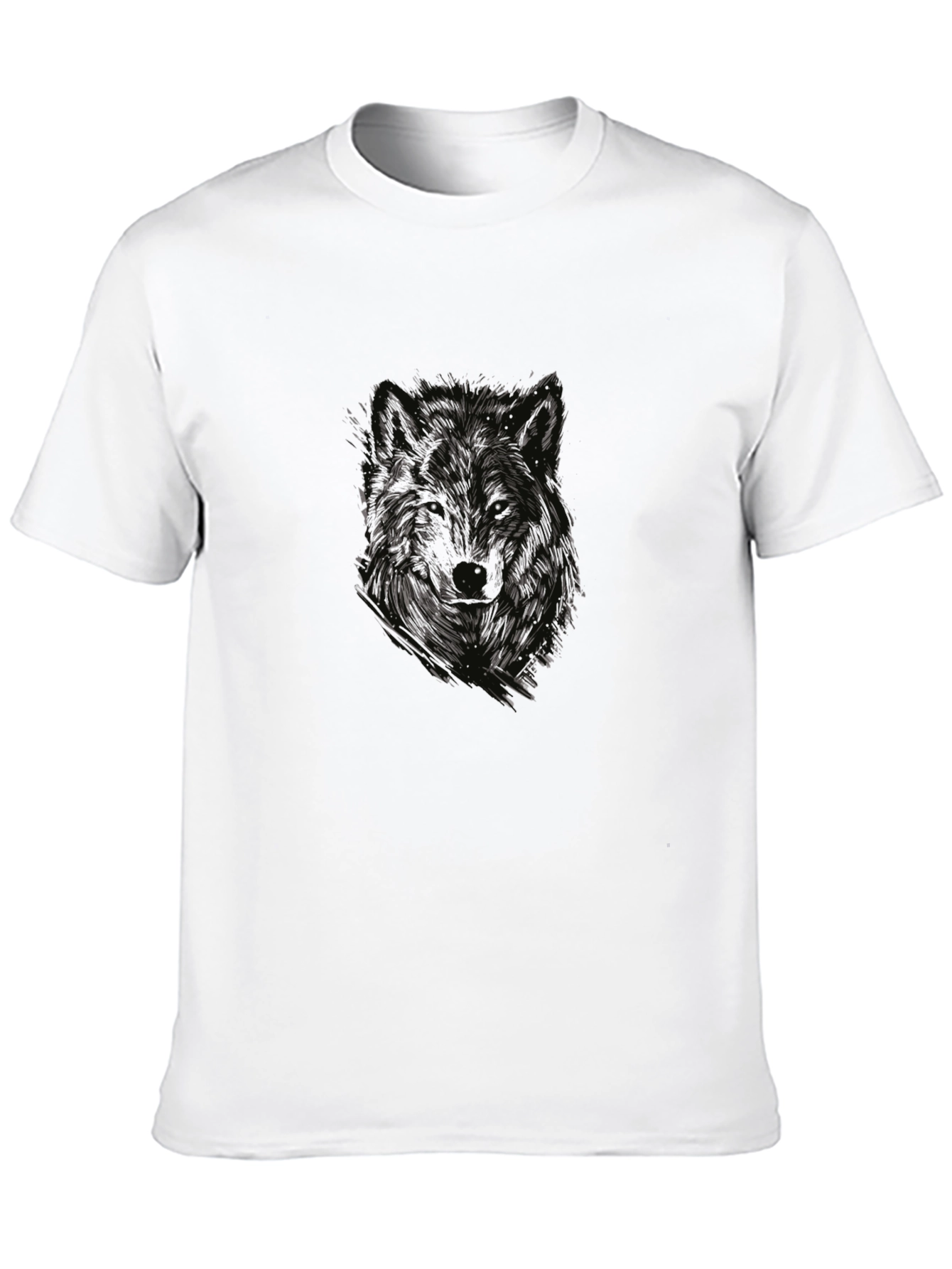 Wolf Graphic Tee - Mens Black T-Shirt