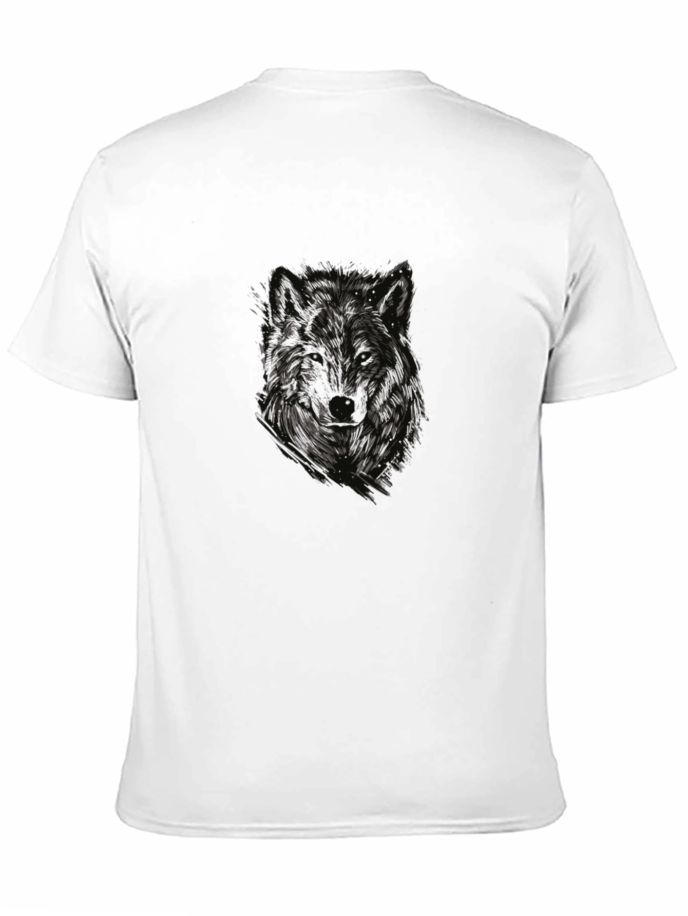 Wolf Graphic Tee - Mens Black T-Shirt