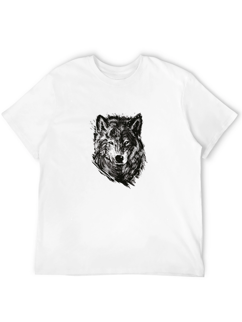 Wolf Graphic Tee - Mens Black T-Shirt